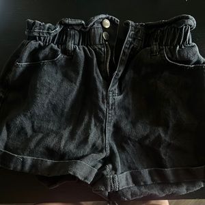 Black Denim shorts size M
